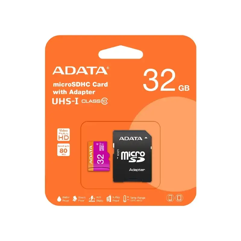 SDHC UHS-I +ADP V10 R80 W25 کارت حافظه ای دیتا مدل